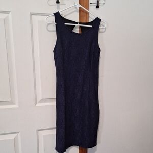 Jennifer Lopez Dark Blue Mini Dress